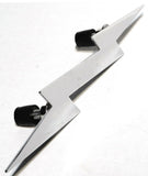 Cutout Lightning Bolt Accent 9-1/4" Long Chrome 2-Stud Mount w/Hardware GG#90201