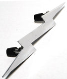 Cutout Lightning Bolt Accent 9-1/4" Long Chrome 2-Stud Mount w/Hardware GG#90201