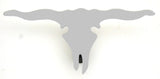 Longhorn Skull Cutout Mini Emblem 6 5/8" x 3 1/4" Chrome 2 Stud Mount GG#90222