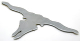Cutout Longhorn Steer Skull 3-1/4" x 6-5/8" Chrome Steel Tape Mnt GG#90223 Each