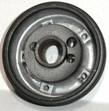 SCI 5 Bolt Hole Install Hub for Freightliner 1976-1989 Black Powder Coated #902