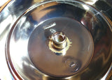 Semi Trk Wheel Hub Cap Spinner 3 Straight Bar Left Hand Chrome Plastic GG#90311