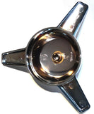 Semi Trk Wheel Hub Cap Spinner 3 Straight Bar Left Hand Chrome Plastic GG#90311