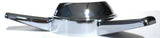Semi Trk Wheel Hub Cap Spinner 3 Straight Bar Left Hand Chrome Plastic GG#90311