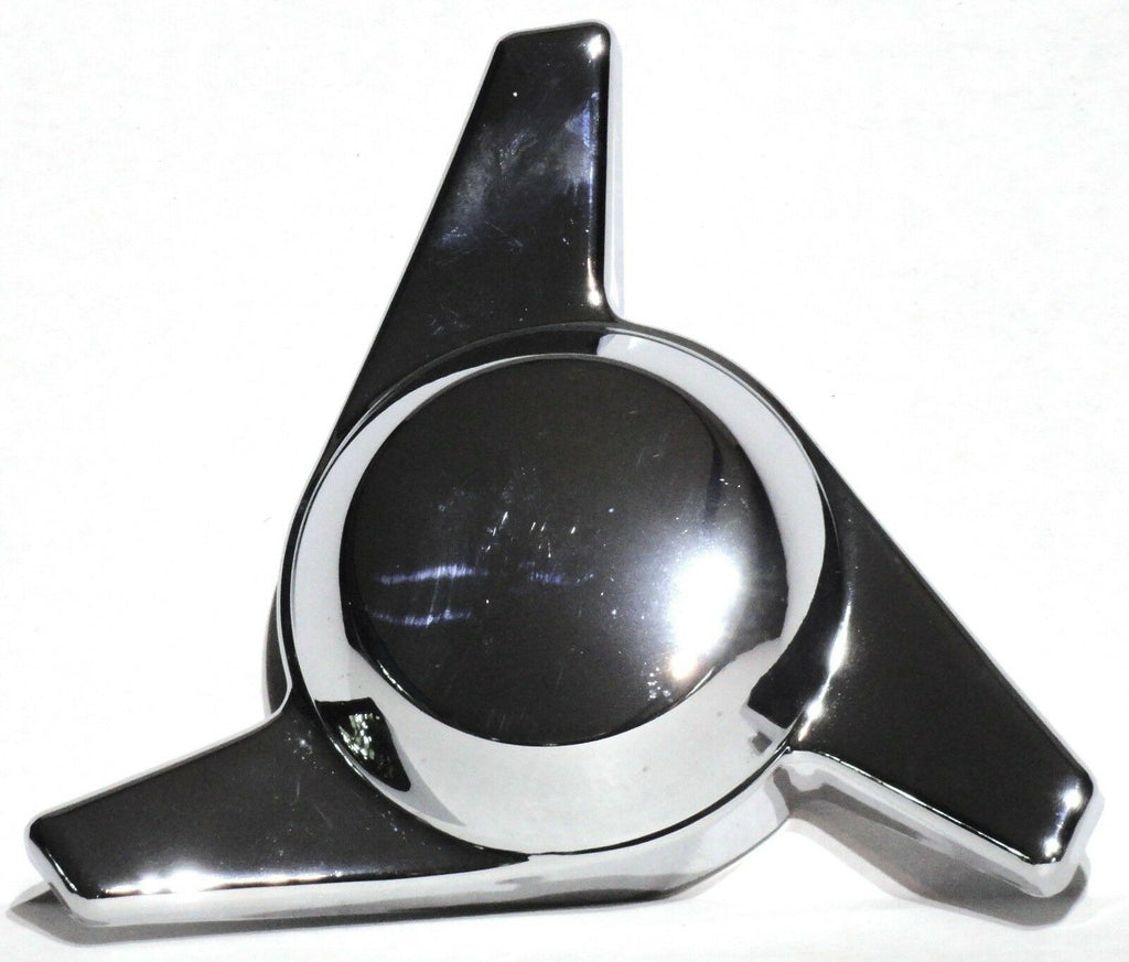 Hub Cap Spinner 3 Bar Left Hand Chrome Plastic 1-1/2" Wing Stud Mount GG#90317