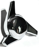 Hub Cap Spinner 3 Bar Left Hand Chrome Plastic 1-1/2" Wing Stud Mount GG#90317