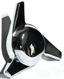 Hub Cap Spinner 3 Bar Left Hand Chrome Plastic 1-1/2" Wing Stud Mount GG#90317