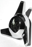Hub Cap Spinner 3 Bar Left Hand Chrome Plastic 1-1/2" Wing Stud Mount GG#90317