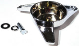 Hub Cap Spinner 3 Bar Left Hand Chrome Plastic 1-1/2" Wing Stud Mount GG#90317