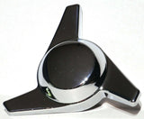 Hub Cap Spinner 3 Bar Right Hand Chrome Plastic 1-1/2" Wing Stud Mount GG#90318