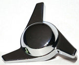 Hub Cap Spinner 3 Bar Right Hand Chrome Plastic 1-1/2" Wing Stud Mount GG#90318