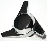 Hub Cap Spinner 3 Bar Right Hand Chrome Plastic 1-1/2" Wing Stud Mount GG#90318