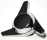 Hub Cap Spinner 3 Bar Right Hand Chrome Plastic 1-1/2" Wing Stud Mount GG#90318