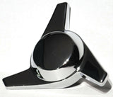 Hub Cap Spinner 3 Bar Right Hand Chrome Plastic 1-1/2" Wing Stud Mount GG#90318