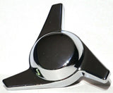 Hub Cap Spinner 3 Bar Right Hand Chrome Plastic 1-1/2" Wing Stud Mount GG#90318