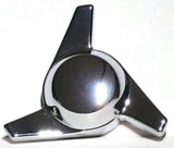 Hub Cap Spinner 3 Bar Right Hand Chrome Plastic 1-1/2" Wing Stud Mount GG#90318