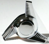 GG Hub Cap Spinner California Groovy Left Hand Chrome Die Cast #90353 Each