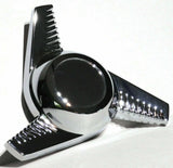 GG Hub Cap Spinner California Groovy Right Hand Chrome Die Cast #90354 Each