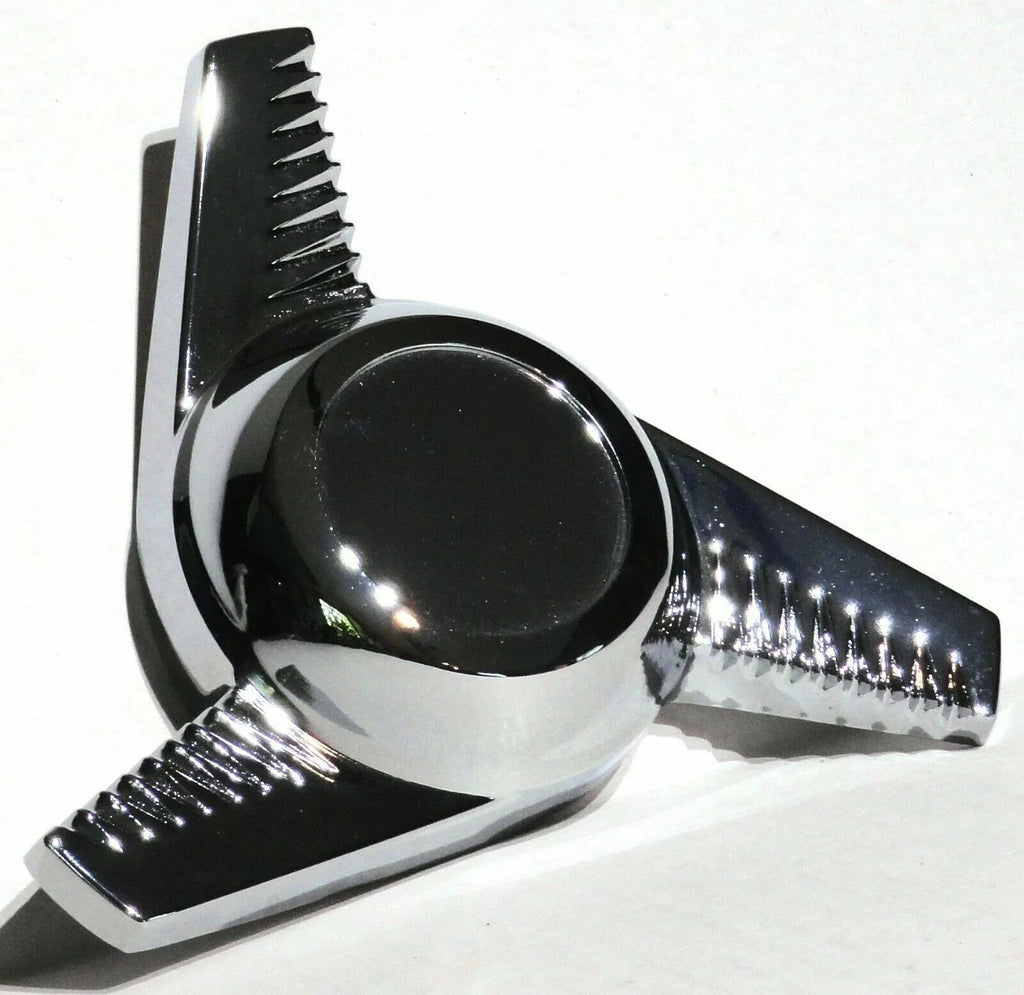 GG Hub Cap Spinner California Groovy Right Hand Chrome Die Cast #90354 Each