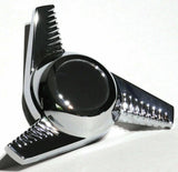 GG Hub Cap Spinner California Groovy Right Hand Chrome Die Cast #90354 Each