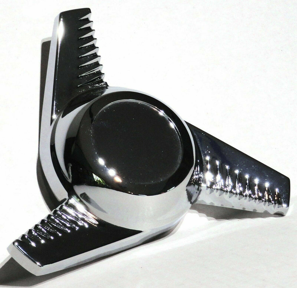 GG Hub Cap Spinner California Groovy Right Hand Chrome Die Cast #90354 Each