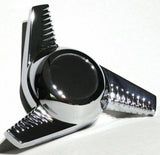 GG Hub Cap Spinner California Groovy Right Hand Chrome Die Cast #90354 Each