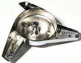 GG Hub Cap Spinner California Groovy Right Hand Chrome Die Cast #90354 Each
