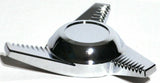 GG Hub Cap Spinner California Groovy Right Hand Chrome Die Cast #90354 Each