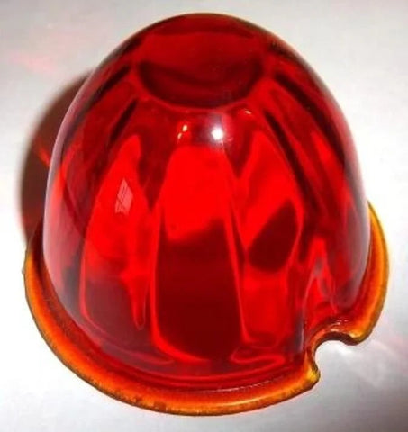 Dark Amber Glass Watermelon Lens 3.5 for Peterbilt Cab Light Grakon 1000 GG92509