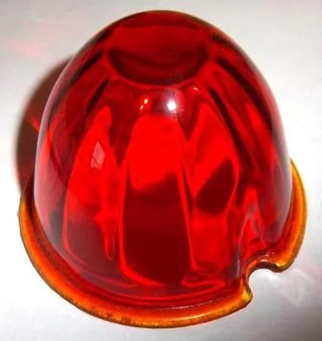 Dark Amber Glass Watermelon Lens 3.5 for Peterbilt Cab Light Grakon 1000 GG92509