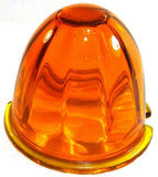 Light Amber Glass Watermelon Light Lens 3.5" OD 2 Screw Holes GG#92801 Each