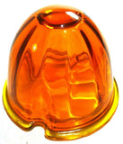 Light Amber Glass Watermelon Light Lens 3.5" OD 2 Screw Holes GG#92801 Each