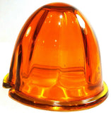 Light Amber Glass Watermelon Light Lens 3.5" OD 2 Screw Holes GG#92801 Each