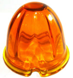 Light Amber Glass Watermelon Light Lens 3.5" OD 2 Screw Holes GG#92801 Each