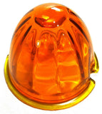 Light Amber Glass Watermelon Light Lens 3.5" OD 2 Screw Holes GG#92801 Each