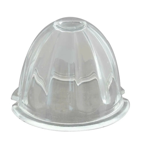 GG Light Lens Watermelon Style Clear Glass 3 1/2" OD 2 Screw Holes #92806 Each