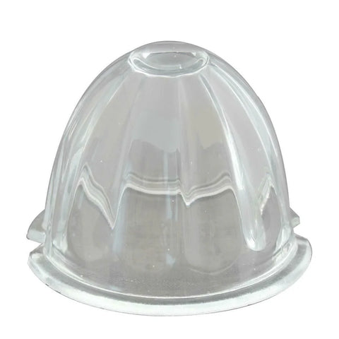 GG Light Lens Watermelon Style Clear Glass 3 1/2" OD 2 Screw Holes #92806 Each