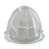 GG Light Lens Watermelon Style Clear Glass 3 1/2" OD 2 Screw Holes #92806 Each