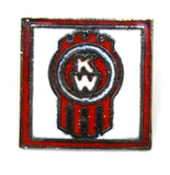 Hat Pin Tie Tack Lapel Pin "KW" Logo White & Red Metal Stud Mount GG#93020