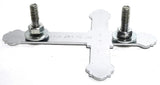 Cutout Religious Cross Chrome Plated Stud Mount Medium  9" Tall GG#93030