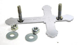 Cutout Religious Cross Chrome Plated Stud Mount Medium  9" Tall GG#93030