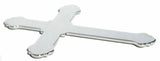 Cutout cross small chrome tape mount for Peterbilt  Kenworth Freightliner Ford