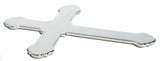 cut out cross small chrome tape mount for Peterbilt  Kenworth Freightliner Ford