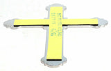 cut out cross small chrome tape mount for Peterbilt  Kenworth Freightliner Ford