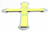 cut out cross small chrome tape mount for Peterbilt  Kenworth Freightliner Ford