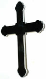 Cutout cross small chrome tape mount for Peterbilt  Kenworth Freightliner Ford