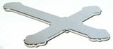 cut out cross small chrome tape mount for Peterbilt  Kenworth Freightliner Ford