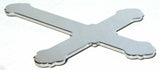 cut out cross small chrome tape mount for Peterbilt  Kenworth Freightliner Ford