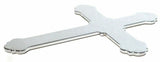 Cutout cross small chrome tape mount for Peterbilt  Kenworth Freightliner Ford