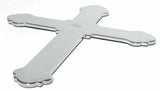 Cutout cross small chrome tape mount for Peterbilt  Kenworth Freightliner Ford